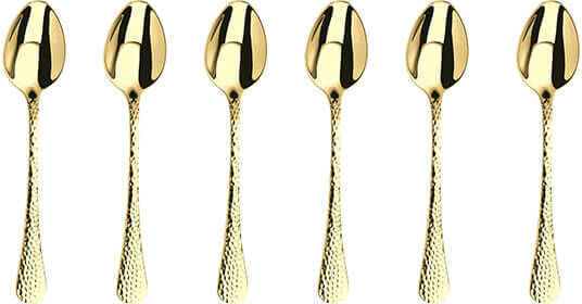 Arthur Price Champagne Avalon Box of 6 Tea Spoons