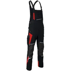 Latzhose BODYFORCE - 118 - schwarz/rot