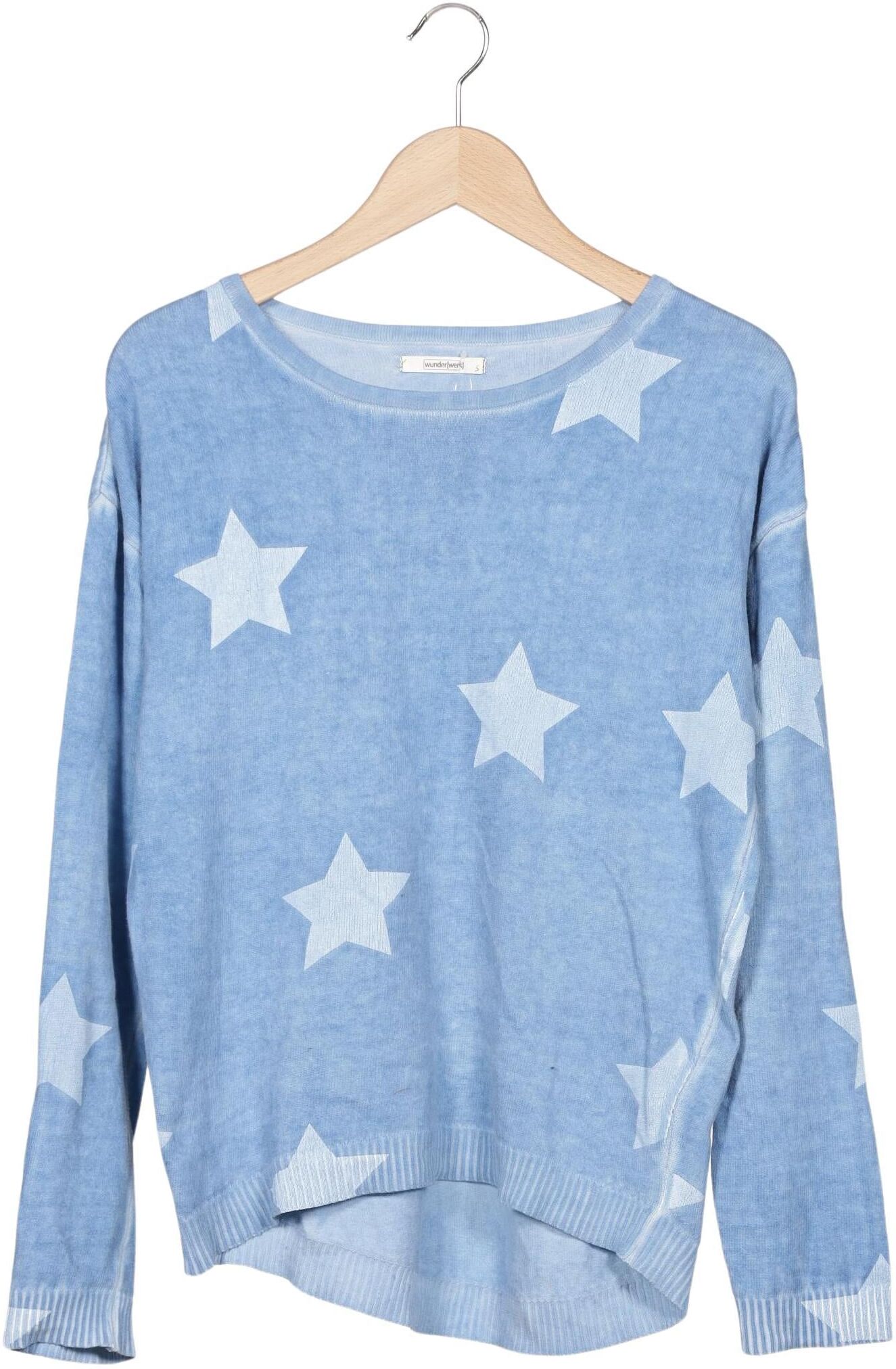 wunderwerk Damen Pullover, Hellblau, Gr. S, Baumwolle - Second Hand