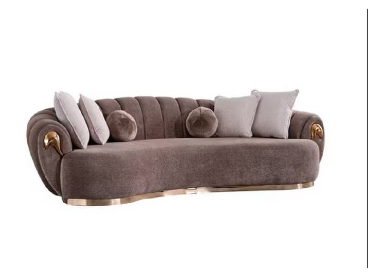 Xlmoebel 3-Sitzer Modernes Sofa mit hochwertigem Polstermaterial und elegantem Design, Sofa 3 Sitzer, Hergestellt in Europa