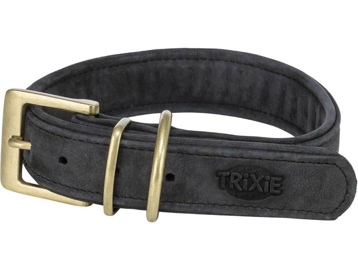 Hunde-Halsband TRIXIE Trixie Pure Halsband XS-S, Hellgrau , schwarz, L/B: 2,5cm, Leinen, Hunde-Halsband