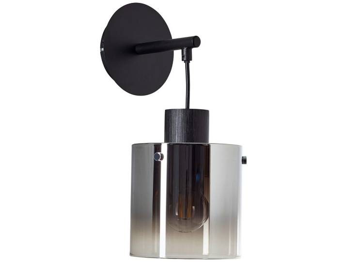Brilliant Wandleuchte, Grau, Schwarz, Metall, Glas, 20x34x15 cm, mit Pendel, Lampen & Leuchten, Innenbeleuchtung, Wandlampe, Wandlampen