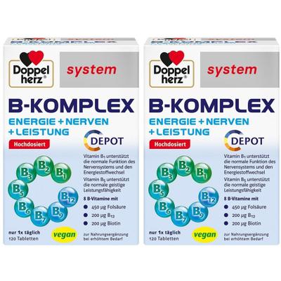 Doppelherz B-Komplex system Tabletten 2x 2x120 St