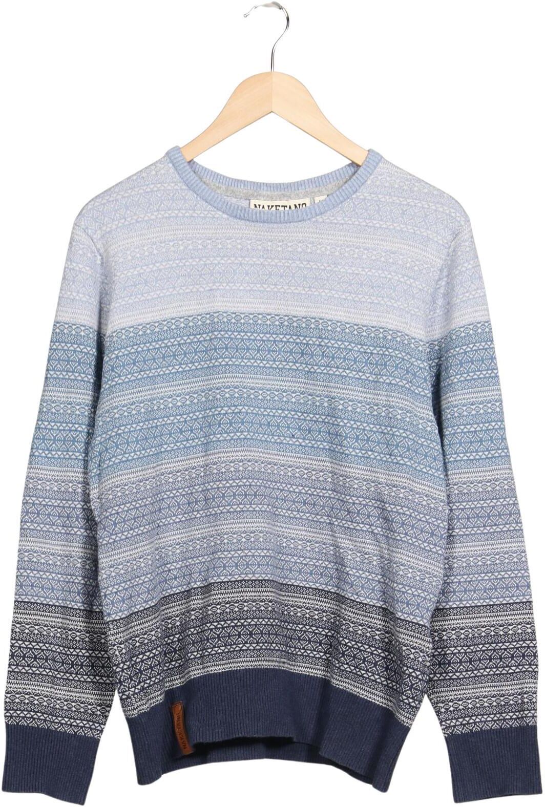 Naketano Herren Pullover, Mehrfarbig, Gr. L, Baumwolle - Second Hand