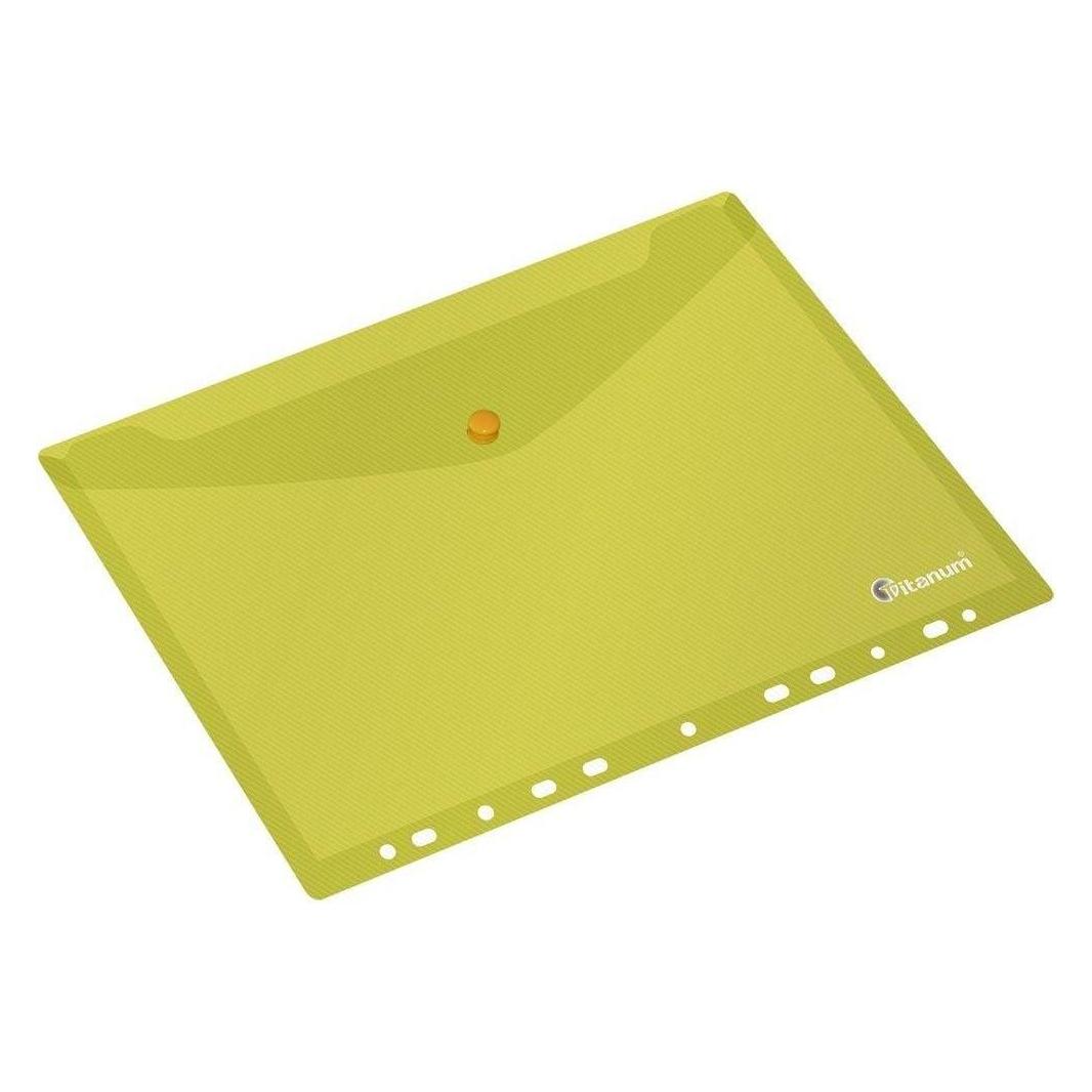 Titanum Gelbe PP-Umschlagmappe im A4-Format mit europäischer Perforation (A4) (47591713)