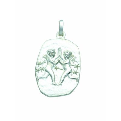 Kette mit Anhänger ADELIA´S "Damen & Herren 925 Silber Sternzeichen Anhänger Zwilling", silber, Halsketten, Herren, Silber 925 (Sterlingsilber), Schmuckset - Set mit Halskette