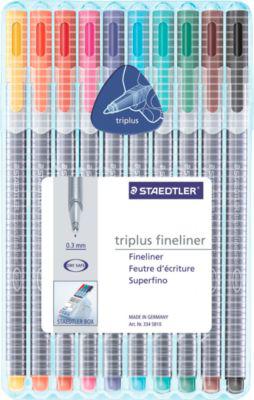 Fineliner STAEDTLER Triplus 334, 10er-Mix