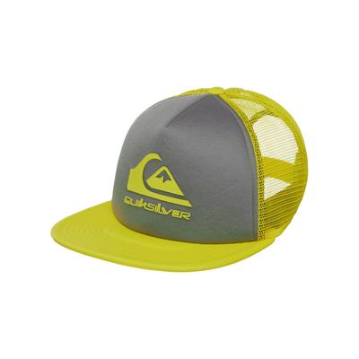 Trucker Cap QUIKSILVER "Foamslayer", Jungen, gelb (iron gate), Kunstfaser, Caps