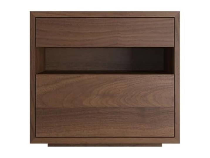 Giveduno Nachttisch aus massivem Holz Mehrfarbig, klein und klein, Schlafzimmer, Wohnzimmer, seitliche Ecke, Heimdekoration, Aufbewahrung(Bruin,S)