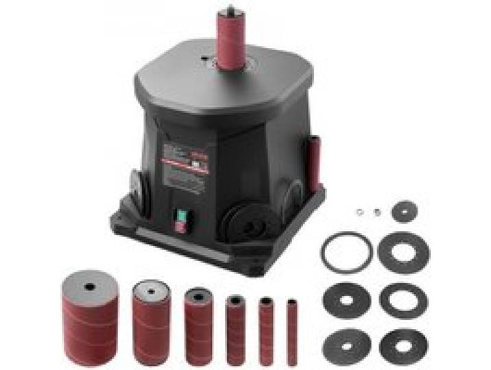 VEVOR Oszillierender Spindelschleifer, 2000 U/min Spindelschleifmaschine mit 6 Hülsen (12,7–76,2 mm), 15 mm Hub & Staubanschluss für die Möbelveredelung, Bastelschleifen, Heimwerker-Holzbearbeitung