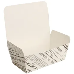 Nette 200 Stück Fingerfoodbox "spaper" 14x8x5cm aus Pappe