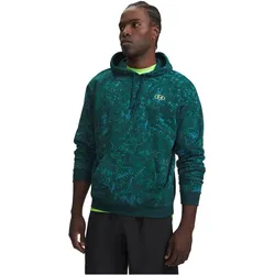 UNDER ARMOUR Rival Fleece Printed Hoodie Herren 919 - arden green/green citrine M