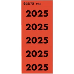 LEITZ Inhaltsschild 2025 1425-25 rot 100Stück