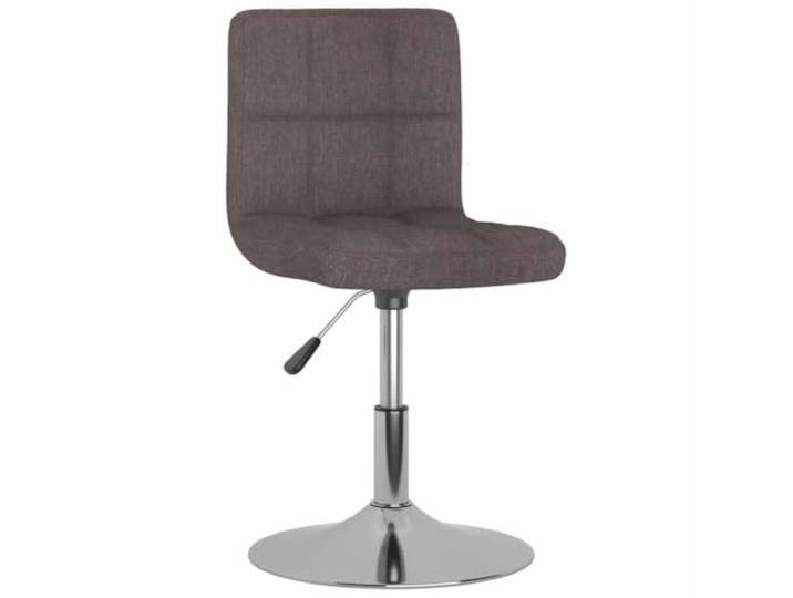 KKgypkn 4 Drehbare Esszimmerstühle Taupe Stoff Verchromtes Stahlgestell, Höhenverstellbar, 360 Grad Drehung, Modernes Design