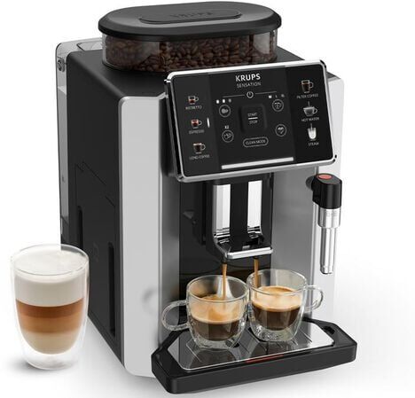 Expresso Broyeur Krups Sensation Silver - Ea910e10  - MaxiCoffee