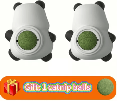 Inspire Picks Purr Fresh Natural Catnip Wall Ball Teeth Cleaning Lick & Chew Toy For Cats catnip 2pcs