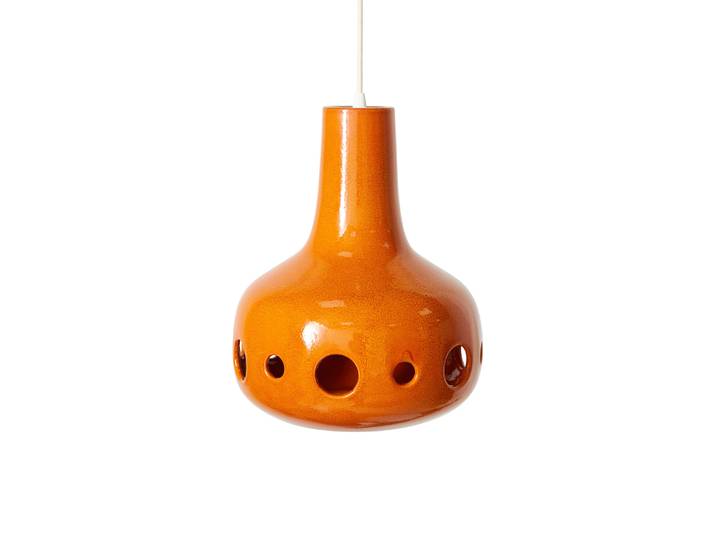 HK LIVING - Suspension Dangle - Orange - Grès émaillé