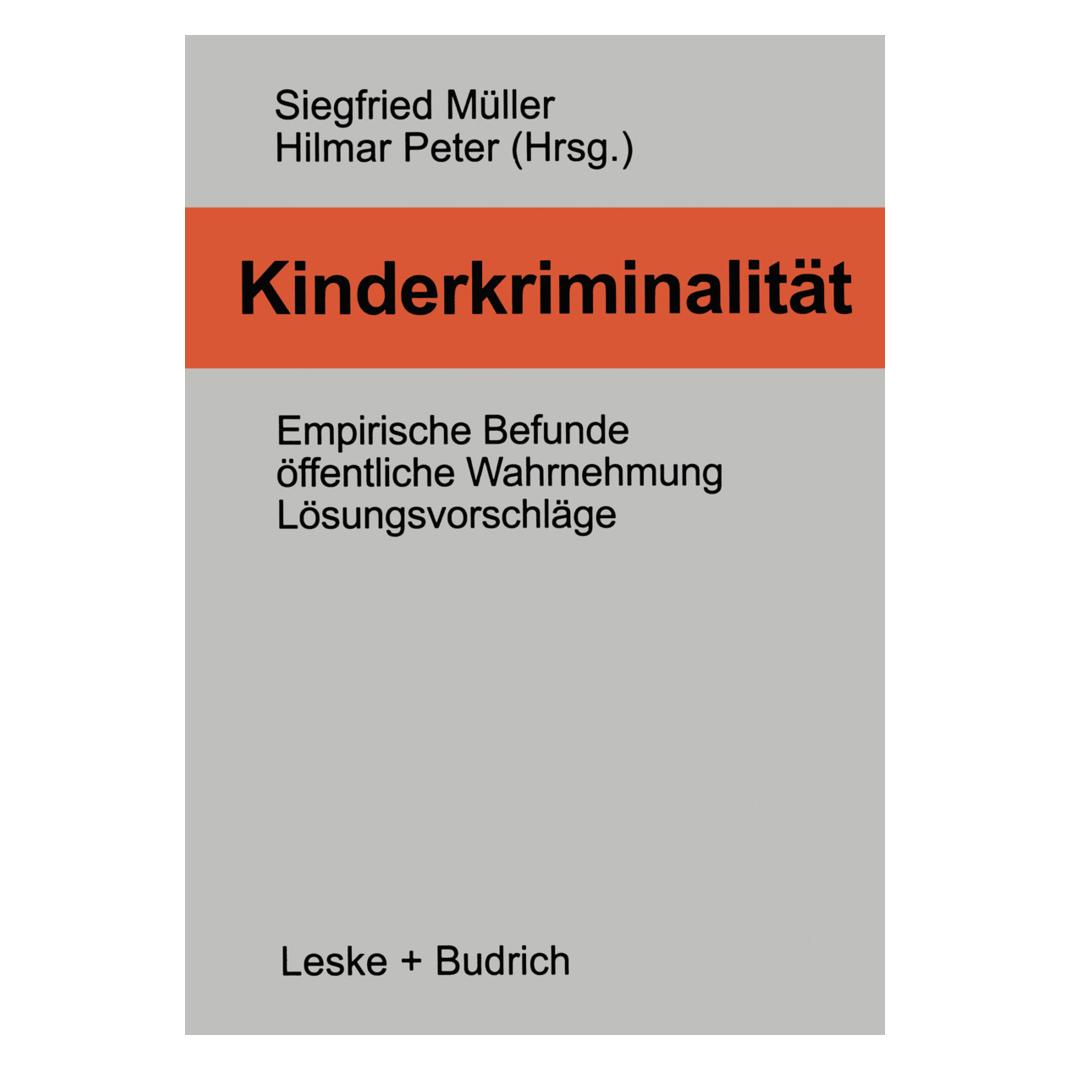 VS Kinderkriminalität (Deutsch, Softcover, Siegfried Müller) (8329326)
