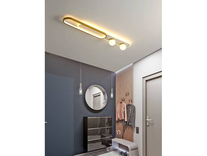 2025 Plafonnier LED minimaliste nordique est utilisé pour salle à manger chambre couloir allée blanc Dimmable télécommande décoration de la maison