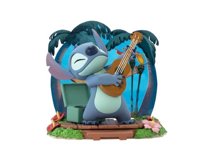 Lilo & Stitch SFC Super Figure Collection - Stitch Gitarre Verzamelfiguren standaard