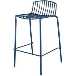 Mori Outdoor Barstuhl aus Stahl blau 65