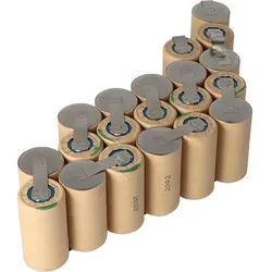 XCell Akkueinsatz für Flymarker Handmarkierer, 24 Volt 3000mAh, Akkupack zum selber einbauen, Akku Ladegerät