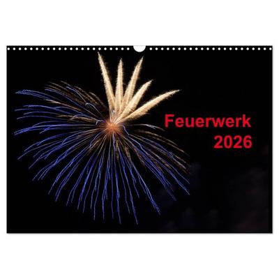 Feuerwerk (Wandkalender 2026 DIN A3 quer), CALVENDO Monatskalender