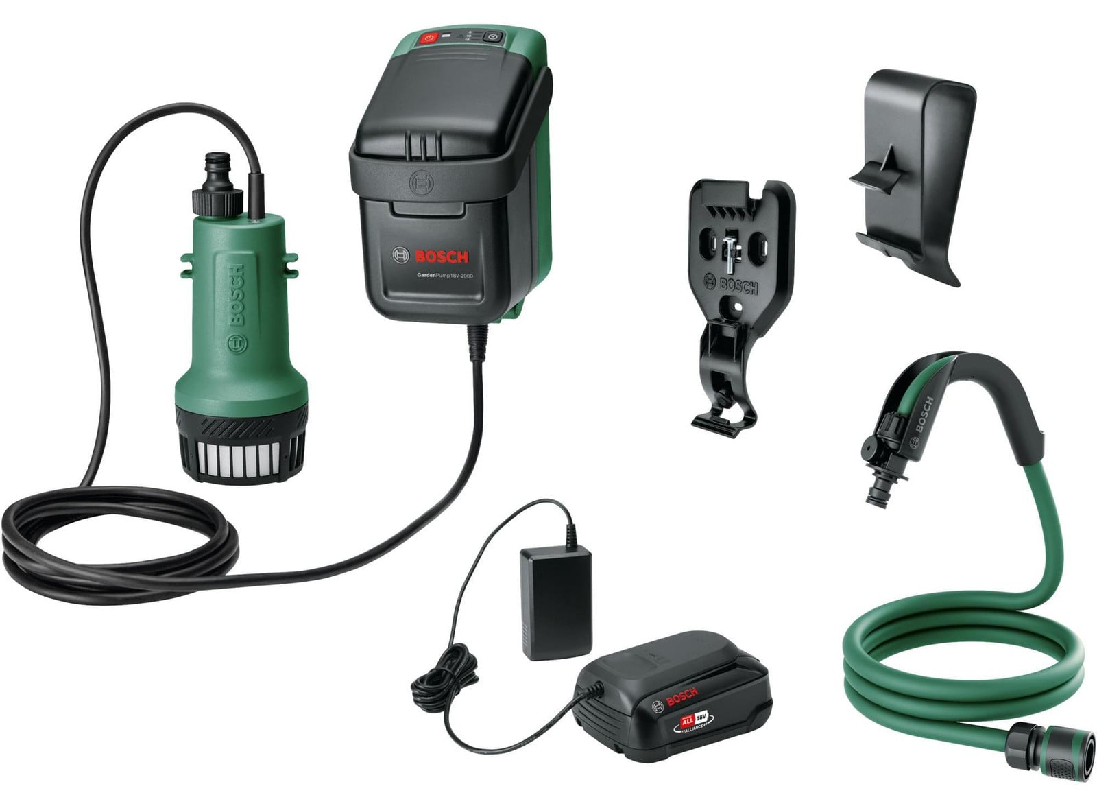 Bosch Home & Garden Regenwaterpomp 18V-2000 inclusief 1 accu 06008C4202