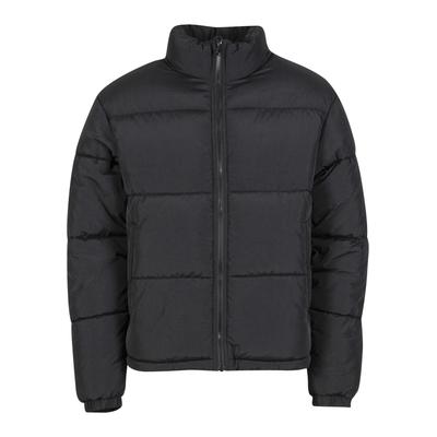 Winterjacke URBAN CLASSICS "Urban Classics Crinkle Puffer Jacket", Herren, Gr. S, schwarz, 100% Nylon, unifarben, normal, amerikanischer Ausschnitt, Jacken Winterjacke