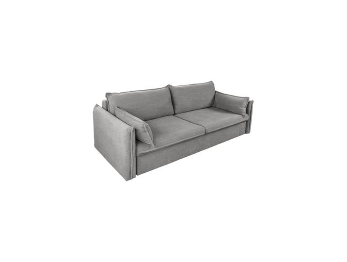 3-Sitzer Design Sofa „Apartment“ mit Bettfunktion Cordbezug Grau Invicta Interiors