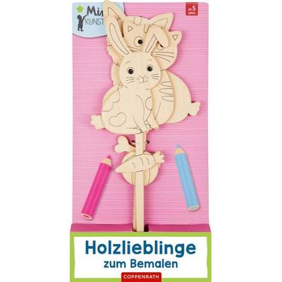 Holzlieblinge zum Bemalen (Mini-Künstler)