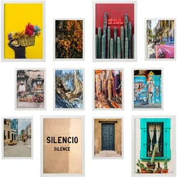 POSTER Set Mit 12 Mexikanisches Fotografie A3 Weißer Rahmen
