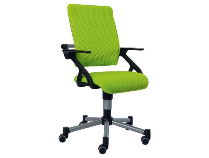 Paidi Jugenddrehstuhl, Limette, Metall, Kunststoff, Textil, Drehkreuz, 42x88-100x44 cm, Oeko-Tex® Standard 100, Stoffauswahl, Sitzfläche 360° drehbar, Bezug abnehmbar, Baby- und Kindermöbel, Kinderzimmer & Jugendzimmer, Jugendschreibtischstuhl & Kinderschreibtischstuhl