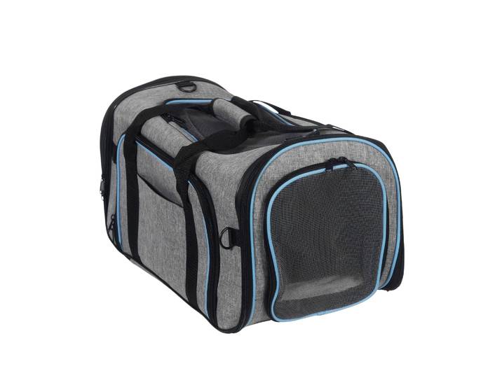 Transportbox für Haustiere erweiterbar 45 x 28 x 28 cm grau