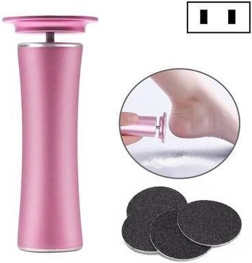 Inspired Deals Electric Pedicure Foot File With Adjustable Speed For Callus & Dry Skin Removal pink