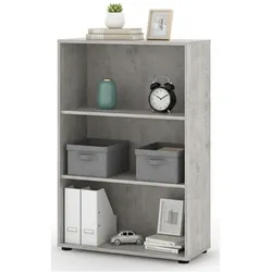 Dmora Leporano - Regal, 79x34x118h cm Weiß, 4 Böden