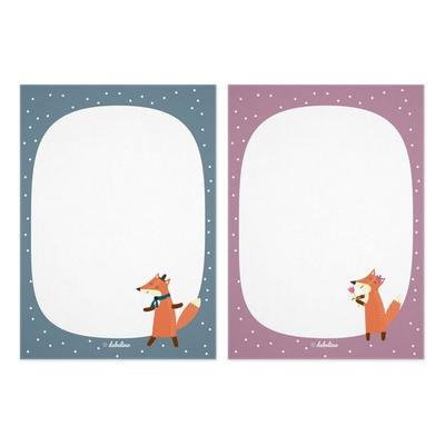 Notizblock-Set Fuchs (für Kinder)