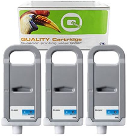 Q-Nomic PFI-703C XL Pack ahorro 3 cartuchos cian