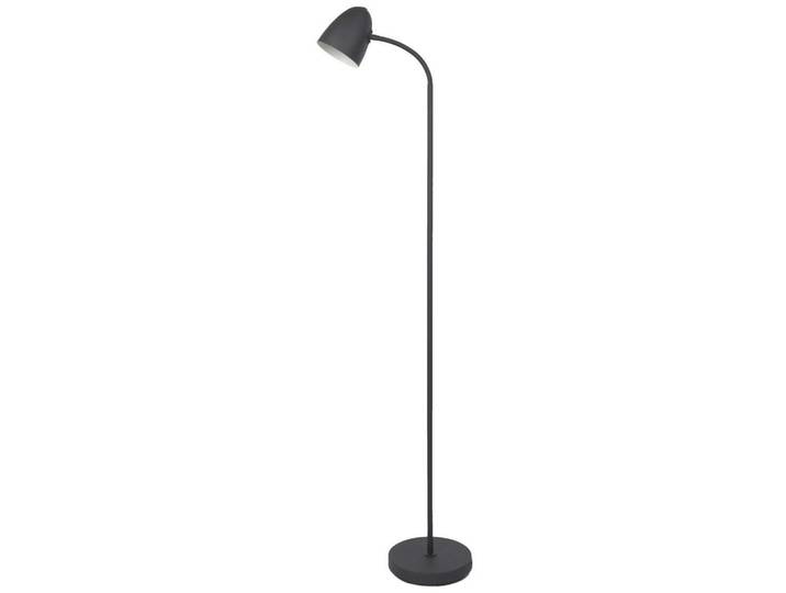 Globo Stehleuchte, Schwarz, Metall, 37x140x20 cm, Lampen & Leuchten, Innenbeleuchtung, Stehlampen, Stehlampen