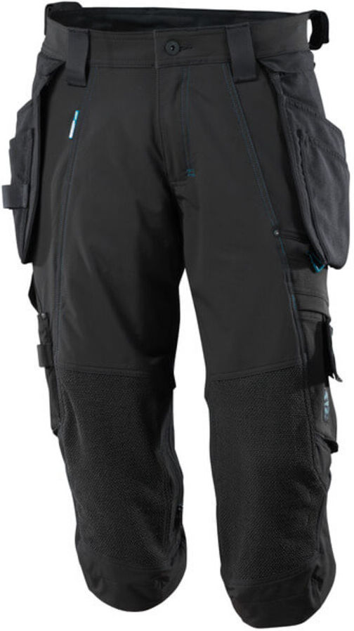 Mascot Dreiviertel-Hose, Hängetaschen, Stretchs Dreiviertel-Hose Größe C44, schwarz (17049-311-09-C44)