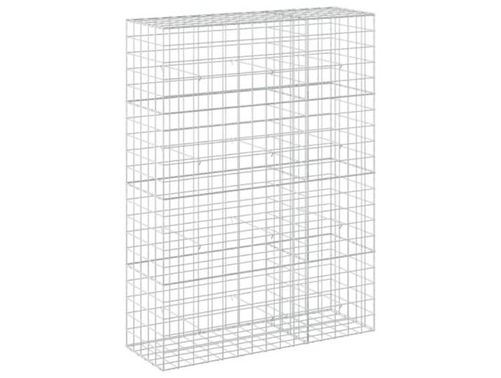 Gabionen aus verzinktem Stahl, 150 x 50 x 200 cm, mit 5 mm Draht und Netz Verzinkter Stahl, Draht 5 mm, Maschen 10 x 10 cm, Haken und Clips, Outdoor, Garten