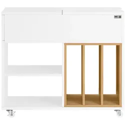 SoBuy Schubladenschrank fürs Büro mit 1 Schublade Weiß 70x30x61cm Modern