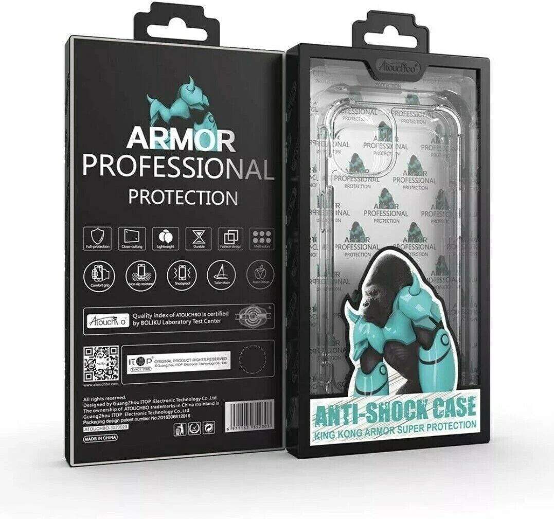 Atouchbo King Kong Clear Shockproof Armour Case for Samsung Galaxy S24 Plus