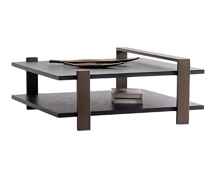 Xlmoebel Couchtisch XLMOEBEL Couchtisch aus schwarzem Holz, elegant und funktional (Packung, Couchtisch), Made in Europa