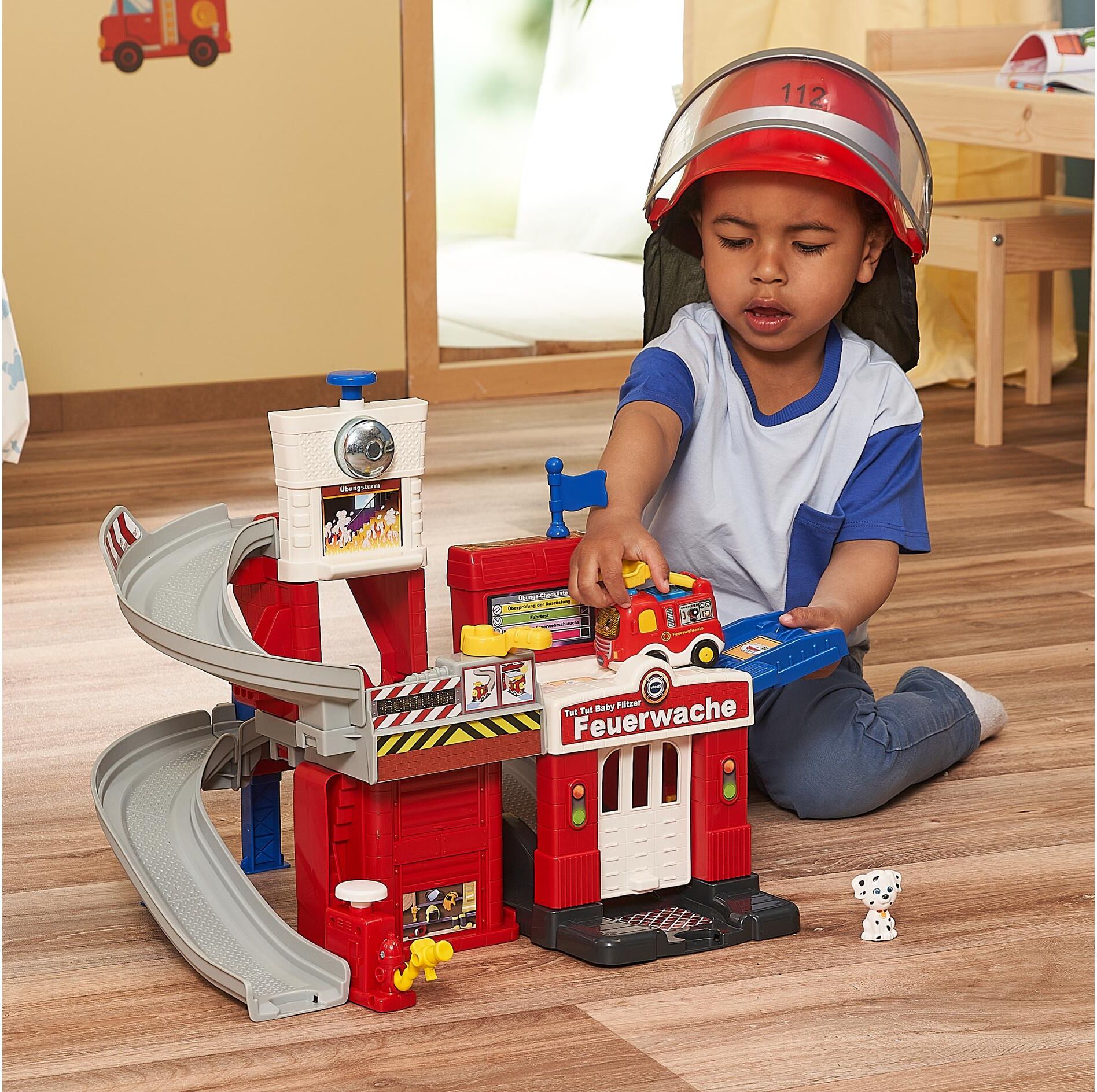 Lernspielzeug VTECH "Tut Tut Baby Flitzer Feuerwache -DE-", Kinder, bunt (frz:), Kunststoff, Lernspielzeug Lernspielzeug frz: Einheitsgröße