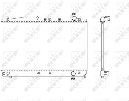 Nrf Kühler, Motorkühlung 53466 Für Toyota