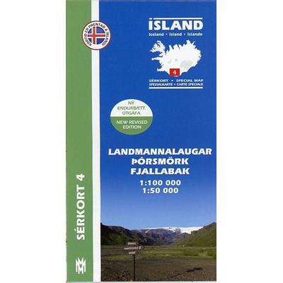Island Serkort 04 Landmannalaugar - Porsmörk 1 : 100 000, Karte von , Mál og Menning, 978-9979-3-3035-6