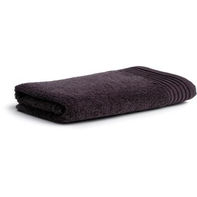 Badetuch MÖVE "Loft", grau (graphit), B:80cm L:150cm, Walkfrottier, Baumwolle, Handtücher, Badetuch, mit breiter Bordüre