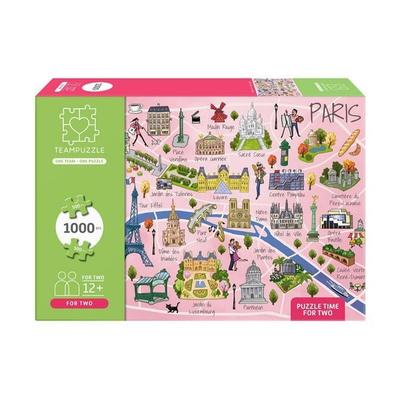 TEAMPUZZLE – Paris – 1000 Teile – Erwachsenenpuzzle für zwei Personen