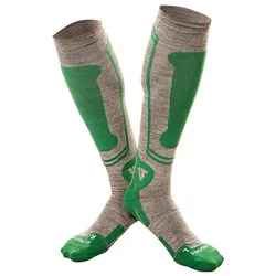Under Shield, Unisex, Sportsocken, ALPINA grüne Woll-Sportsocken (39 - 42), Grau, Grün